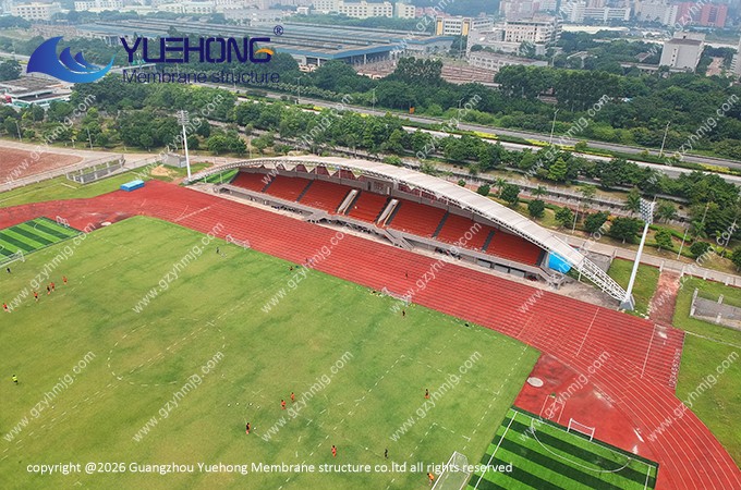 Membrane Structure for the Grandstand of a University Stadium in Guangzhou